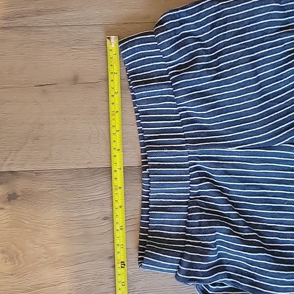Socialite Navy Blue And White Wide Legged Striped Lounge Pants Size Small - Picture 5 of 6